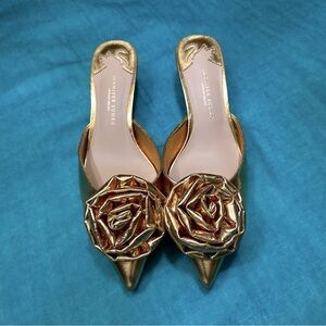 Jennifer Sumko~Antonio Melani Shell Women 5.5M  Sling Back Flats Classic Preppy